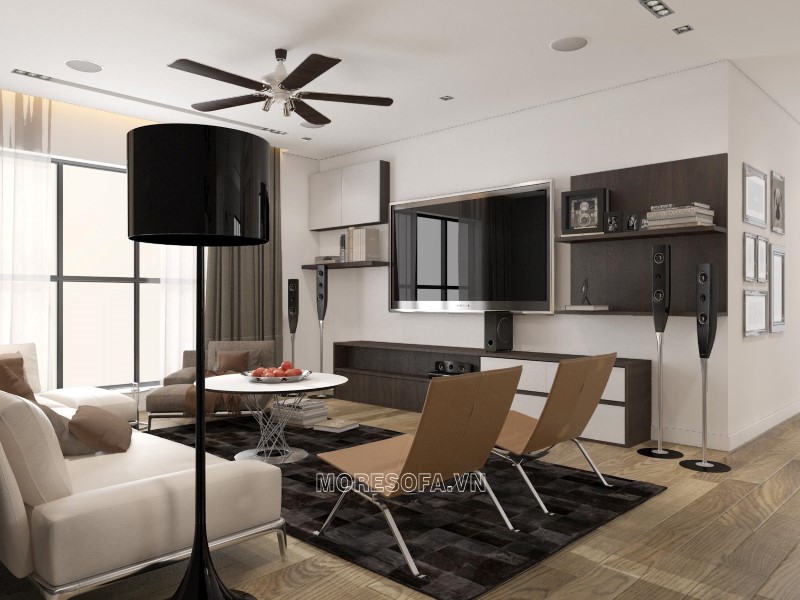 Ghế sofa chữ L bọc nỉ